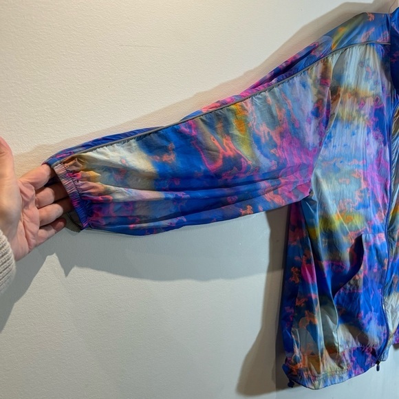 FABLETICS Sz 4X 100Nylon Flyweight Tie-Dye Windbreaker unlined Athletic Jacket - Picture 6 of 10
